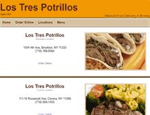 Tablet Screenshot of los-tres-potrillos.com
